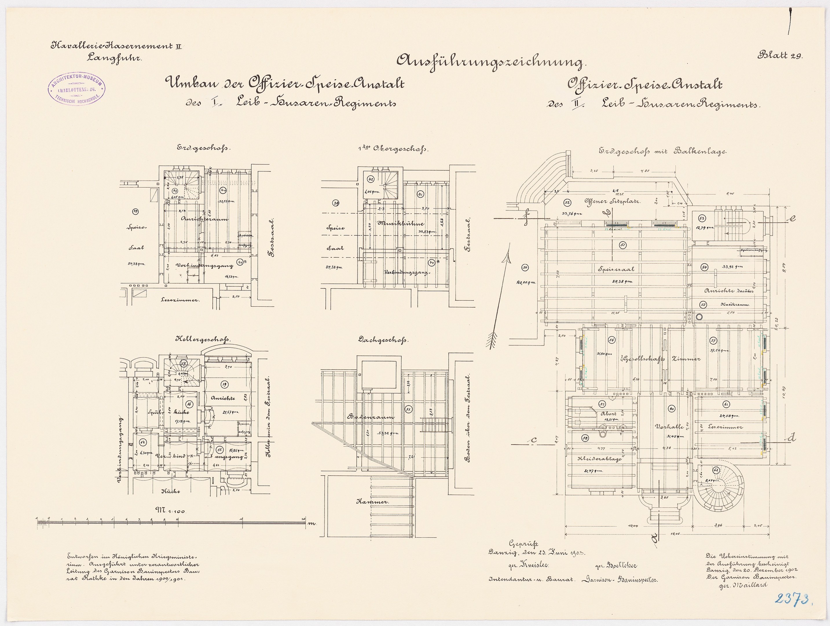 Ein detaillierter Grundrissplan des ehemaligen Bundeskanzlerbüros in der Bundesrepublik Deutschland, der architektonische Layouts und Textanmerkungen zeigt.